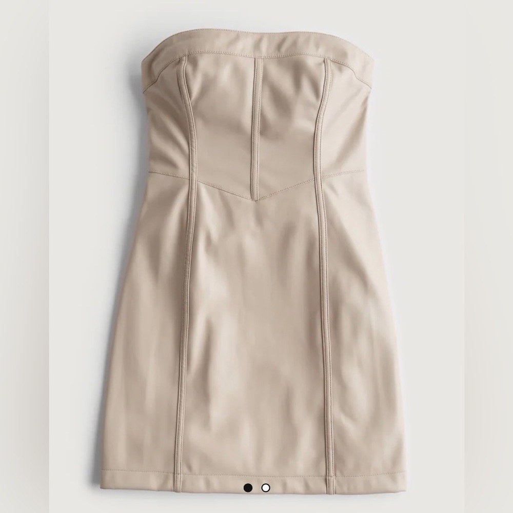 Social Tourist by Hollister Co Vegan Leather Dress Size M